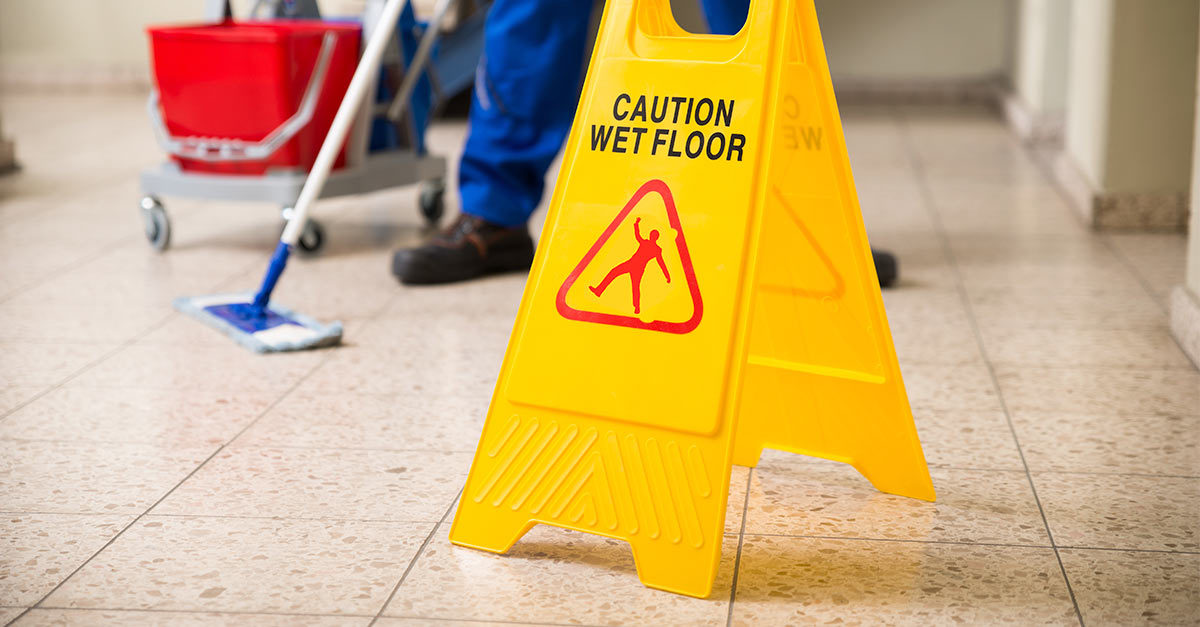 Floor Cleaning Procedures For Slip Trip And Fall Prevention