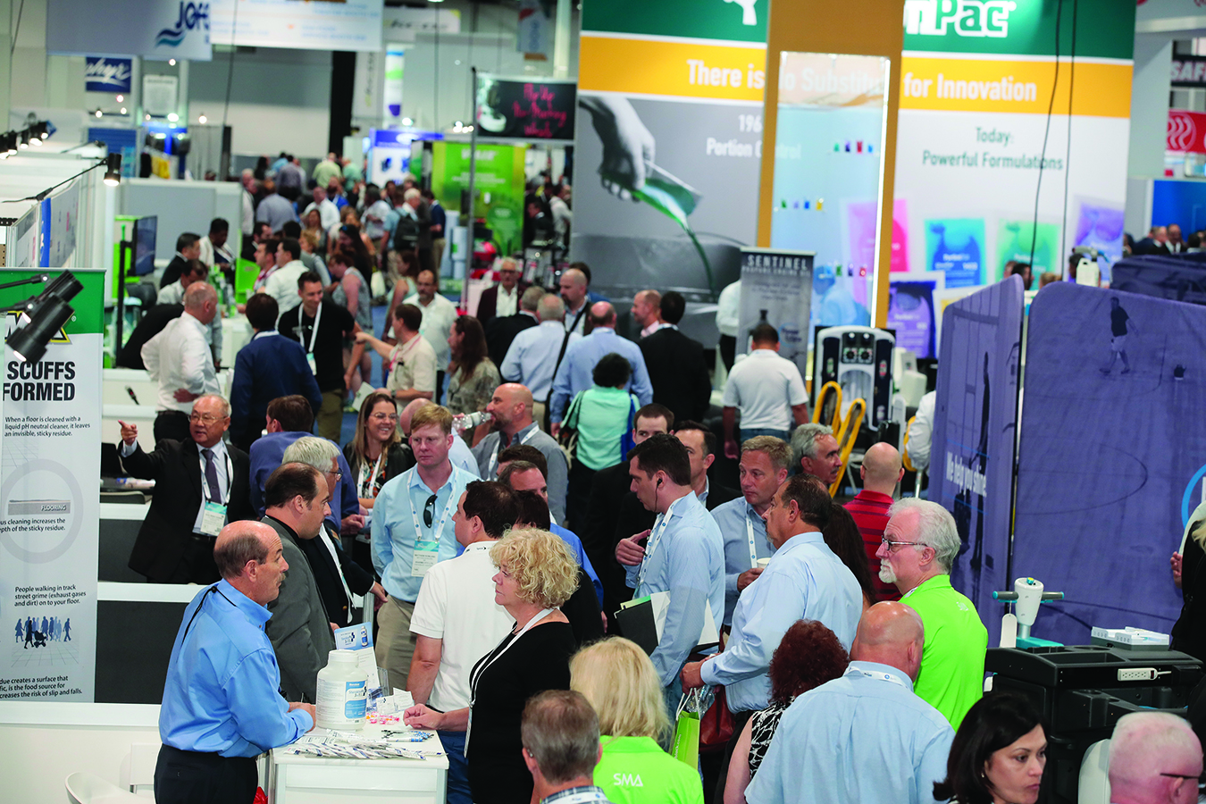 Crowd at trade show